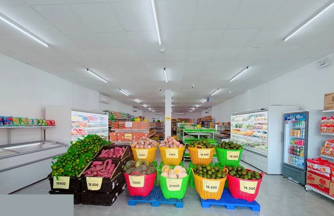 Quầy hàng tươi tại siêu thị AIDIMART